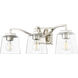Avenna 3 Light 23.6 inch Polished Nickel Vanity Light Wall Light